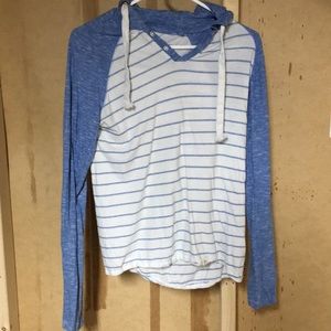 long sleeve shirt with a hood from free planet